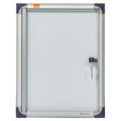 Nobo - Vitrine d'intérieur extra plate - 1 feuilles A4 - surface magnetique - porte battante - 30 x 38,5 x 2,5 cm
