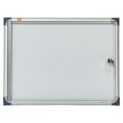 Nobo - Vitrine d'intérieur extra plate - 2 feuilles A4 - surface magnetique - porte battante - 38,5 x 50,5 x 2,5 cm