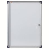 Nobo - Vitrine d'intérieur extra plate - 4 feuilles A4 - surface magnetique - porte battante - 51 x 68 x 2,5  cm