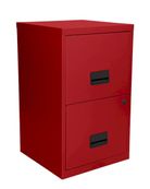 Classeur 2 tiroirs pour dossiers suspendus - 66 x 40 x 40 cm - terracota