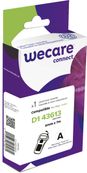 WECARE - Ruban d'étiquettes auto-adhésives pour DYMO  D1 43613 - 1 rouleau  (6 mm x 7 m) - fond blanc écriture noire