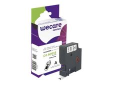 WECARE - Ruban d'étiquettes auto-adhésives pour Dymo D1 - 1 rouleau (9 mm x 7 m) - fond blanc écriture noire