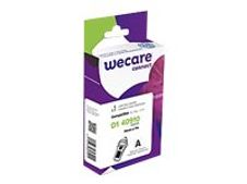 WECARE - Ruban d'étiquettes auto-adhésives pour Dymo D1 - 1 rouleau (9 mm x 7 m) - fond transparent écriture noire