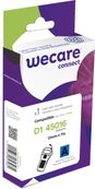 WECARE - Ruban d'étiquettes auto-adhésives pour DYMO - D1 45016 -  1 rouleau (12 mm x 7 m) - fond bleu écriture noire