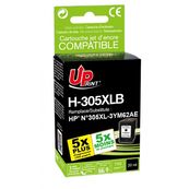 Cartouche compatible HP 305X - noir - Uprint