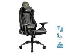 Fauteuil gamer OUTRIDER ROYAL - accoudoirs réglables - appuie-tête intégré - noir