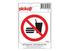 Pickup - Pictogramme rond - Nourriture / boissons interdites - 100 mm