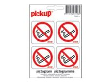 Pickup - Pictogramme - Interdit de fumer - 4 autocollants