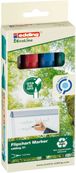 Edding EcoLine 31 - Pack de 4 marqueurs permanents - noir, rouge, bleu, vert