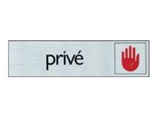 Pickup - Plaque de signalisation - 165 x 44 mm - privé
