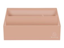 Exacompta Aquarel - Trieur vertical / porte-lettres - 3 compartiments - corail