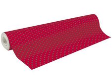 Clairefontaine Alliance - Papier cadeau - 70 cm x 50 m - 60 g/m² - rouge et pois verts