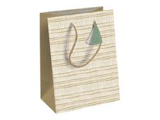 Clairefontaine Instinct Pocket - Sac cadeau kraft blanc - 17 cm x 6 cm x 22 cm