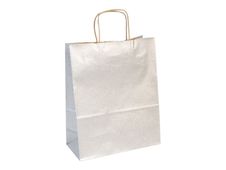 Clairefontaine The Basics - 25 Sacs cadeau kraft argent - 22 cm x 10 cm x 27 cm