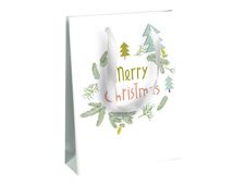 Clairefontaine Neige - Sac cadeau medium - 21,5 cm x 10,2 cm x 25,3 cm