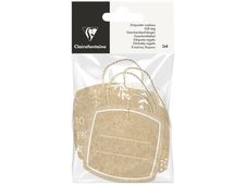 Clairefontaine - 12 Étiquettes cadeau kraft - 8 x 16 cm
