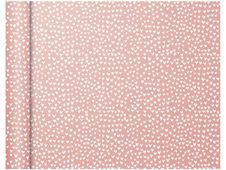 Clairefontaine Excellia Tiny Rolls - Papier cadeau cœurs fond rose - 35 cm x 5 m - 80 g/m²