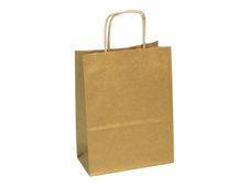 Clairefontaine - 25 Sacs cadeau kraft - 16 cm x 8 cm x 21 cm - or