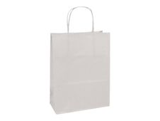 Clairefontaine - 25 Sacs cadeau kraft - 16 cm x 8 cm x 21 cm - blanc