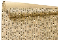 Logistipack - Papier cadeau kraft - 69 cm x 25 m - 60 g/m² - cadeaux