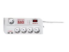 SALICRU SPS SAFE MASTER - Protection contre les surtensions - CA 250 V - connecteurs de sortie : 5 - 1.8 m cordon