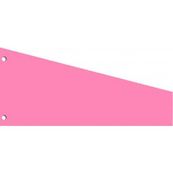 100 fiches intercalaires trapézoïdales - rose