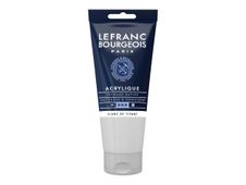 Lefranc Bourgeois - Peinture acrylique - blanc de titane - 80 ml