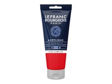 Lefranc Bourgeois - Peinture acrylique - rouge vermillon - 80 ml