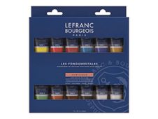 Lefranc & Bourgeois - Set de peinture acrylique - 12 couleurs - 20 ml