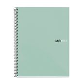 Notebook The Original, Couverture rigide, A4, quadrillage 5x5 mm, 80 feuilles de 1 couleur, Miquelrius, Aqua.
