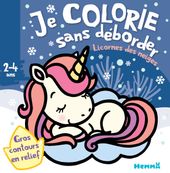 Je colorie sans déborder (2-4 ans) - Licornes des neiges