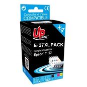 UPrint E-27XL - Paquete de 4 - negro, amarillo, cián, magenta - compatible - cartucho de tinta - para Epson WorkForce WF-3620DWF, WF-3640DTWF, WF-7110DTW, WF-7610DWF, WF-7620, WF-7620DTWF