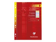 Clairefontaine - copies doubles - 200 pages - A4 - couleurs assorties - grands carreaux (Seyes)