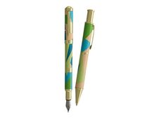 Enzo Varini Palazzo Scandinavo - Parure de stylo à bille et stylo plume - bleu clair