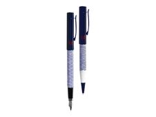Vuarnet Aspen Stripes - Parure de stylo à bille et stylo plume - noir et blanc