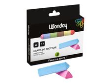 Wonday - 8 Craies triangulaires - couleurs assorties