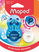 Maped Loopy Mini Cute - Taille crayon gomme 2-en-1 (blister) - 1 trou - disponible dans différentes couleurs