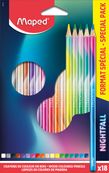 Maped Nightfall - 18 Crayons de couleur bois