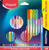 Maped Nightfall - 18 Feutres premium - pointe 2,5 mm