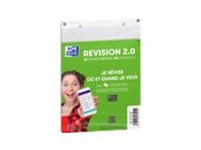 Oxford REVISION 2.0 - Pack de 32 Fiches Bristol Scribzee - A6 - petits carreaux - non perforées - blanc