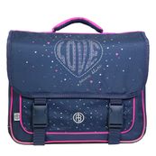 Cartable Poivre Blanc 38 cm - 2 compartiments - bleu - Bagtrotter