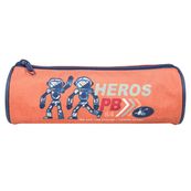 Trousse ronde Poivre Blanc - 1 compartiment - orange - Bagtrotter