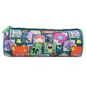 Trousse ronde Minecraft - 1 compartiment - vert - Bagtrotter
