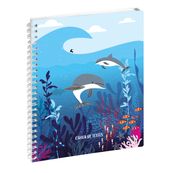 Cahier de textes spiralé Océan Dauphin - 17 x 22 cm - Exacompta