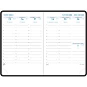 Recharge pour Agenda SAS Agora - 1 semaine sur 2 pages - 10,5 x 15,5 cm - Exacompta