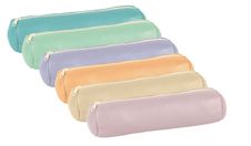 Trousse ronde Oxford - 1 compartiment - cuir irisé - disponible dans différentes couleurs pastels