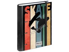 PRODG Airwalk - Classeur à anneaux avec 50 feuilles et 6 intercalaires - A4 - multicolore