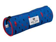 Trousse ronde Wonder Fox Blue - 1 compartiment - Pol Fox
