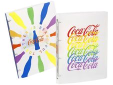 Viquel Coca-Cola - Classeur souple à anneaux - pour 100 feuilles - 2 modèles multicolores au choix