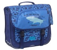 Cartable Greenpack Sharky 38 cm - 2 compartiments - bleu - Kid'Abord